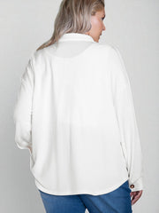 Abigail – Smoke Gray Corded Oversized Shacket