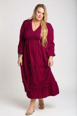Nova – Rose Red Velvet Maxi Dress