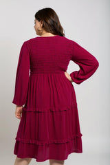 Nova – Rose Red Velvet Maxi Dress